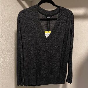 Buffalo David Bitton Charcoal V-Neck Pullover
